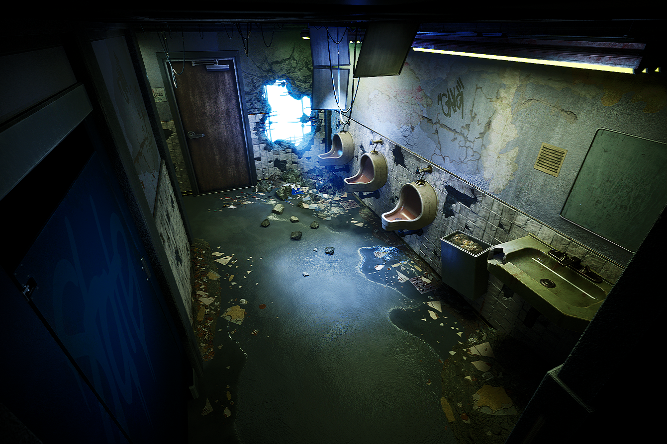 Personal project inspired by Wiktor Ohman "Silent Hill Bathroom"