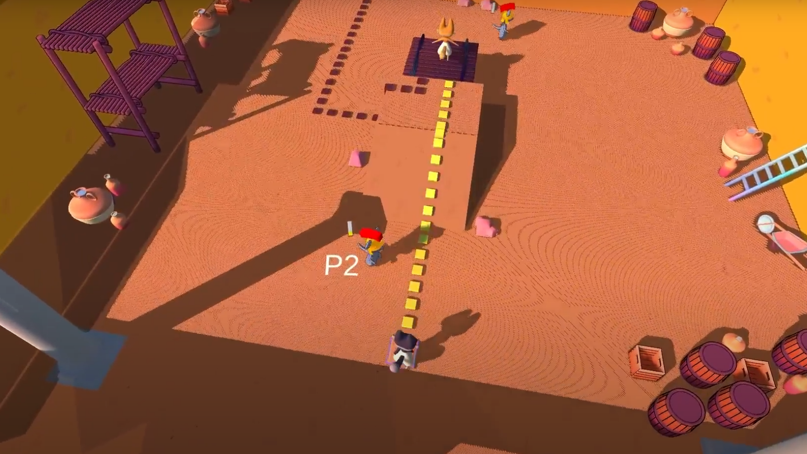 A two-player networked cooperative stealth puzzler.